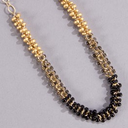 Through the Grapevine Magatama Necklace Chardonnay